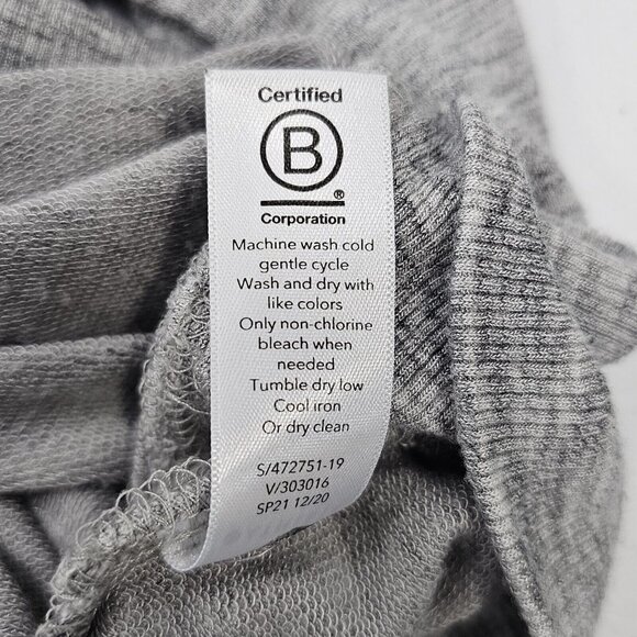 Athleta Womens Beyond Soft Heather Gray Long Sleeve Mindset Sweatshirt XL Top - Picture 4 of 9